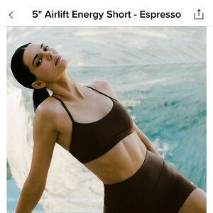 ALO YOGA 5” Airlift Energy Shorts in Espresso